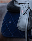 Velvet Dressage Saddle Pad (Sapphire)