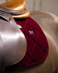 Velvet Jumping Saddle Pad (Ruby)
