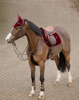 Velvet Jumping Saddle Pad (Ruby)