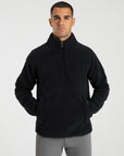 Men Clan Teddy Halfzip (Black)