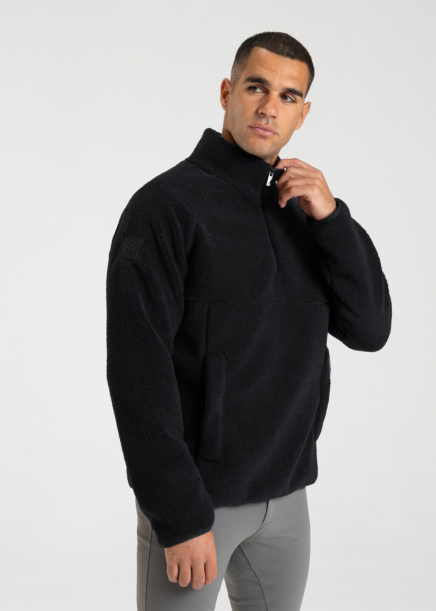 Men Clan Teddy Halfzip (Black) – Maximilian Equestrian