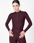 Origin Long Sleeve Base Layer (Burgundy)