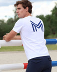 Men Symbol T-Shirt (White/Navy)