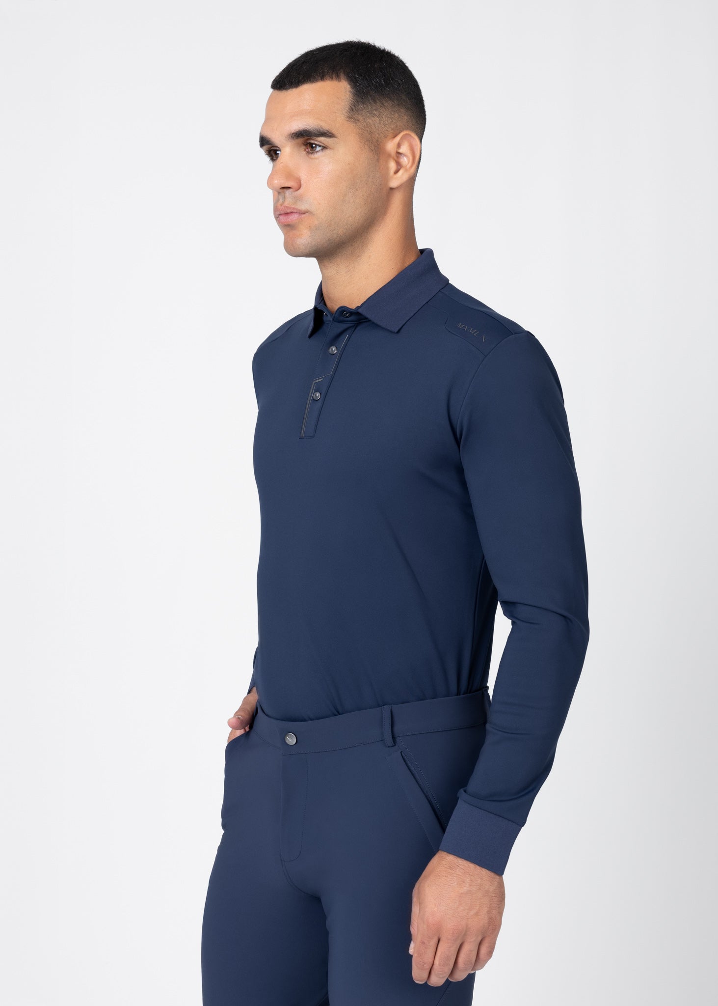 Volt Polo Shirt (Navy) – Maximilian Equestrian
