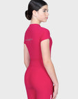 YR Nora Short Sleeve Base Layer (Cranberry)