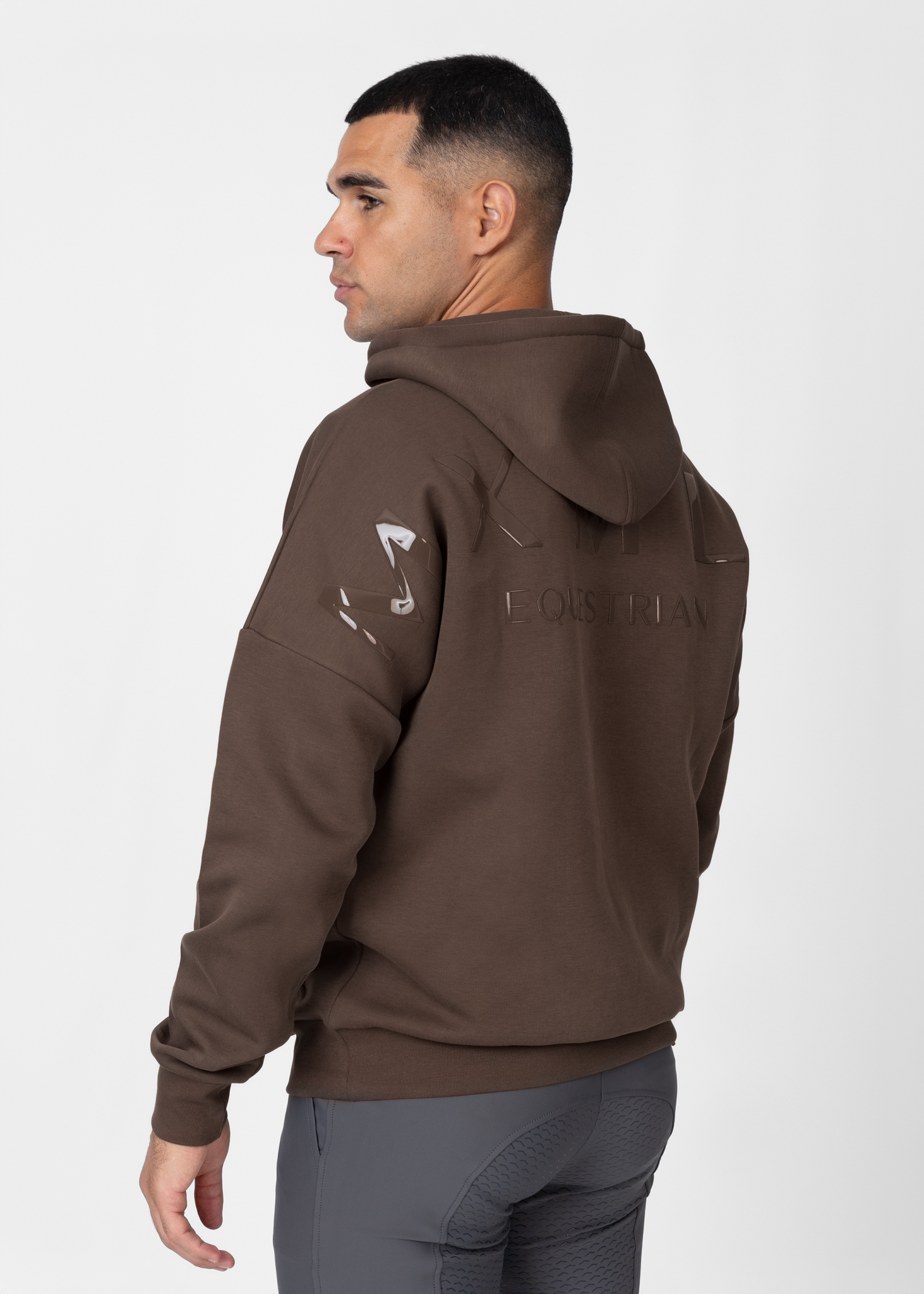 Men Icon Oversized Hoodie (Mocha) – Maximilian Equestrian