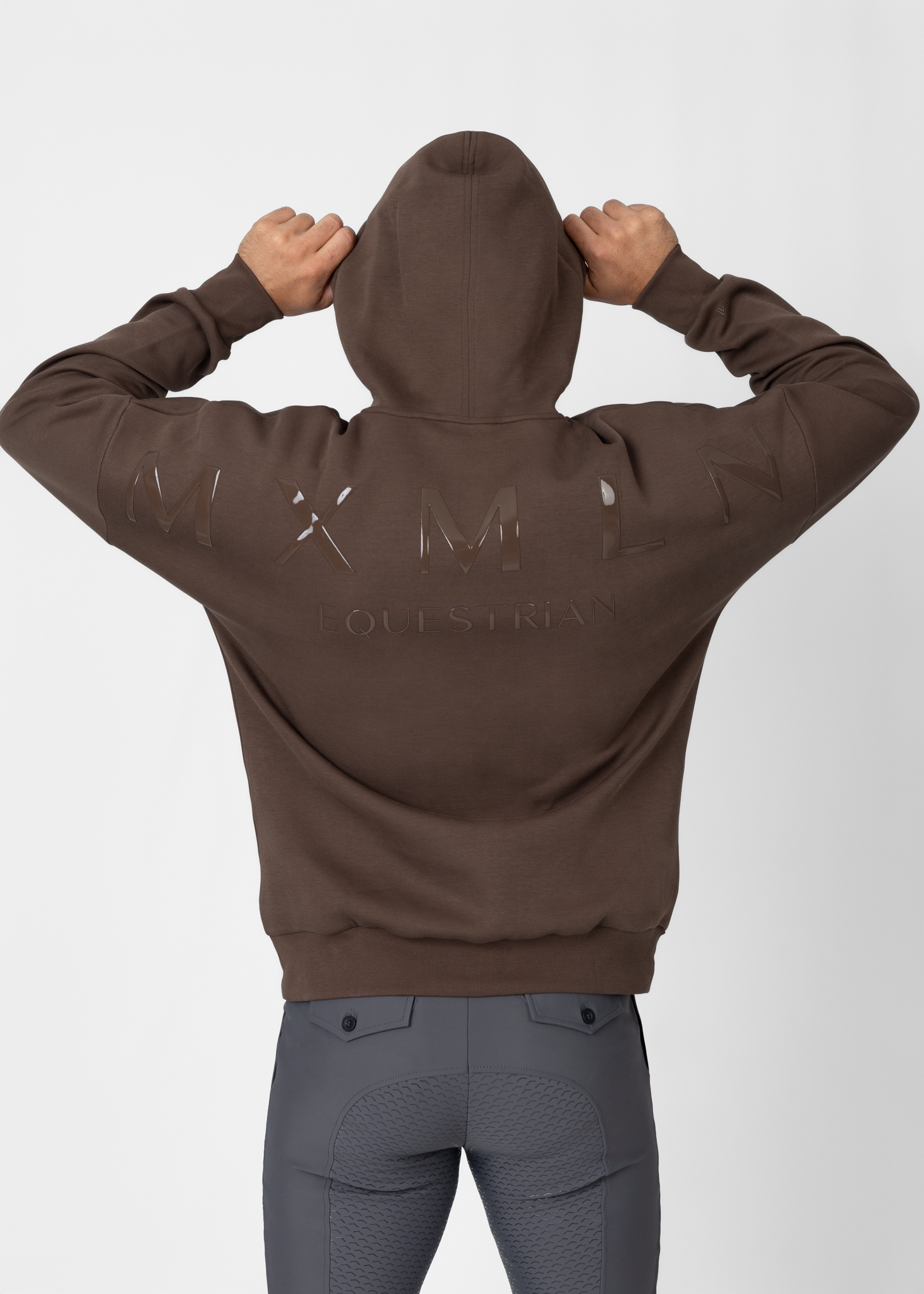 Men Icon Oversized Hoodie (Mocha) – Maximilian Equestrian