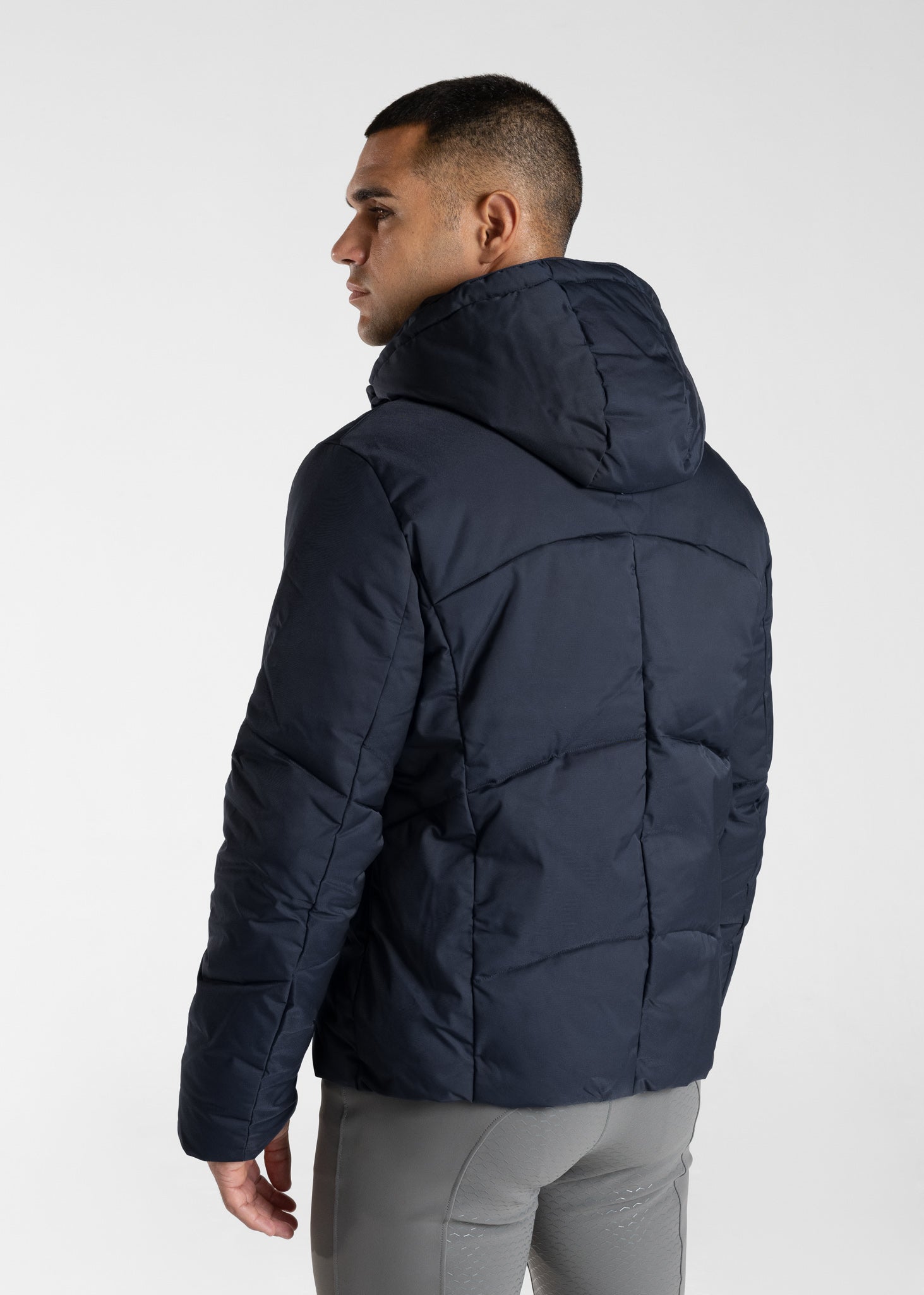 Elan Puffer Jacket (Navy) – Maximilian Equestrian