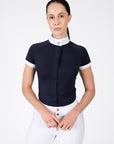 Aira Short Sleeve Show Shirt (Navy)