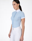 Aira Short Sleeve Show Shirt (Aqua)