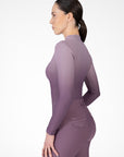 Ombré Long Sleeve Base Layer (Plum/Orchid)