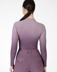 Ombré Long Sleeve Base Layer (Plum/Orchid)