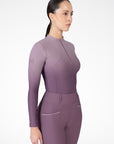 Ombré Long Sleeve Base Layer (Plum/Orchid)