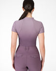Ombré Short Sleeve Base Layer (Plum/Orchid)