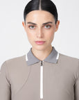 Concept Long Sleeve Polo Shirt (Taupe)