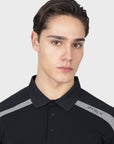 Court Polo Shirt (Black/Grey)