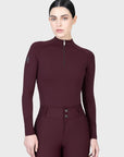 Aero Long Sleeve Base Layer (Burgundy)
