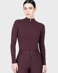 Aero Long Sleeve Base Layer (Burgundy)