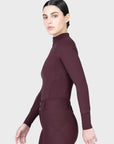 Aero Long Sleeve Base Layer (Burgundy)