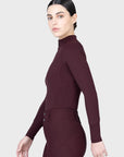 Aero Long Sleeve Base Layer (Burgundy)