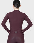 Aero Long Sleeve Base Layer (Burgundy)