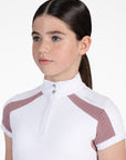 YR Aveen Short Sleeve Show Shirt (White/Mauve)