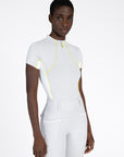 Contrast Short Sleeve Base Layer (Glacier/Lime)