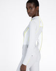 Contrast Long Sleeve Base Layer (Glacier/Lime)