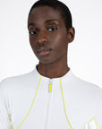 Contrast Long Sleeve Base Layer (Glacier/Lime)