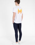 Men Symbol T-Shirt (White/Tangerine)