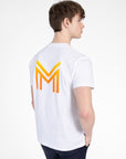 Men Symbol T-Shirt (White/Tangerine)