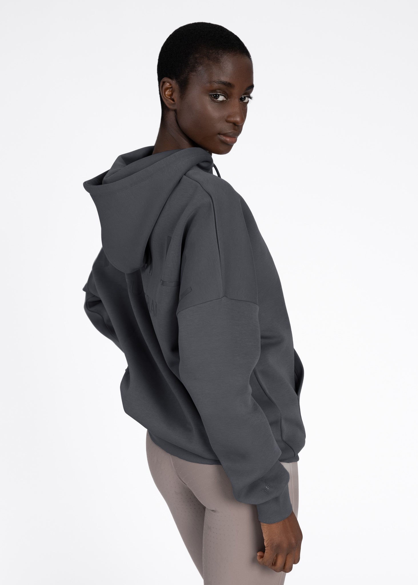 Women Icon Oversized Hoodie (Graphite) – Maximilian Equestrian