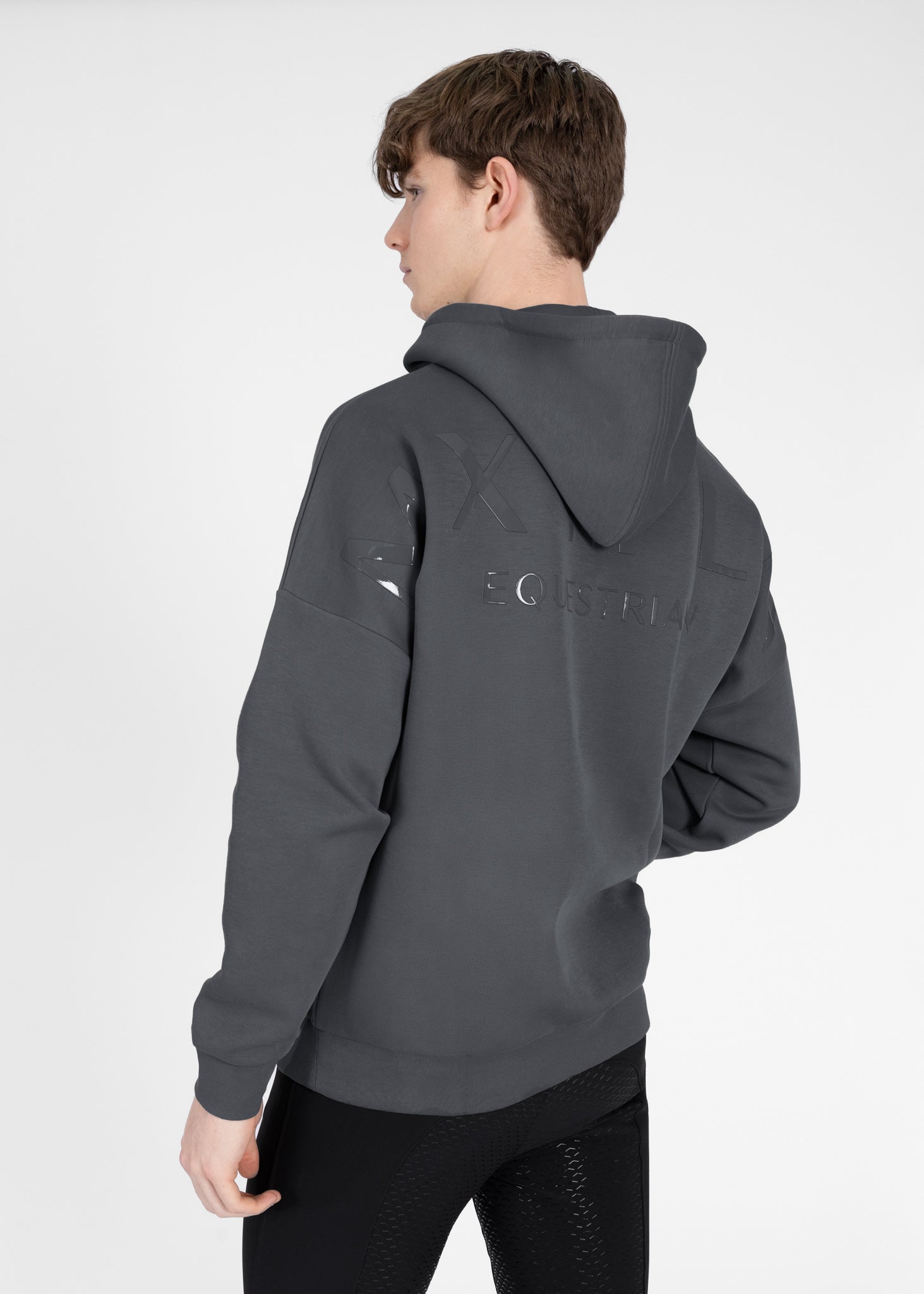 Men Icon Oversized Hoodie (Graphite) – Maximilian Equestrian