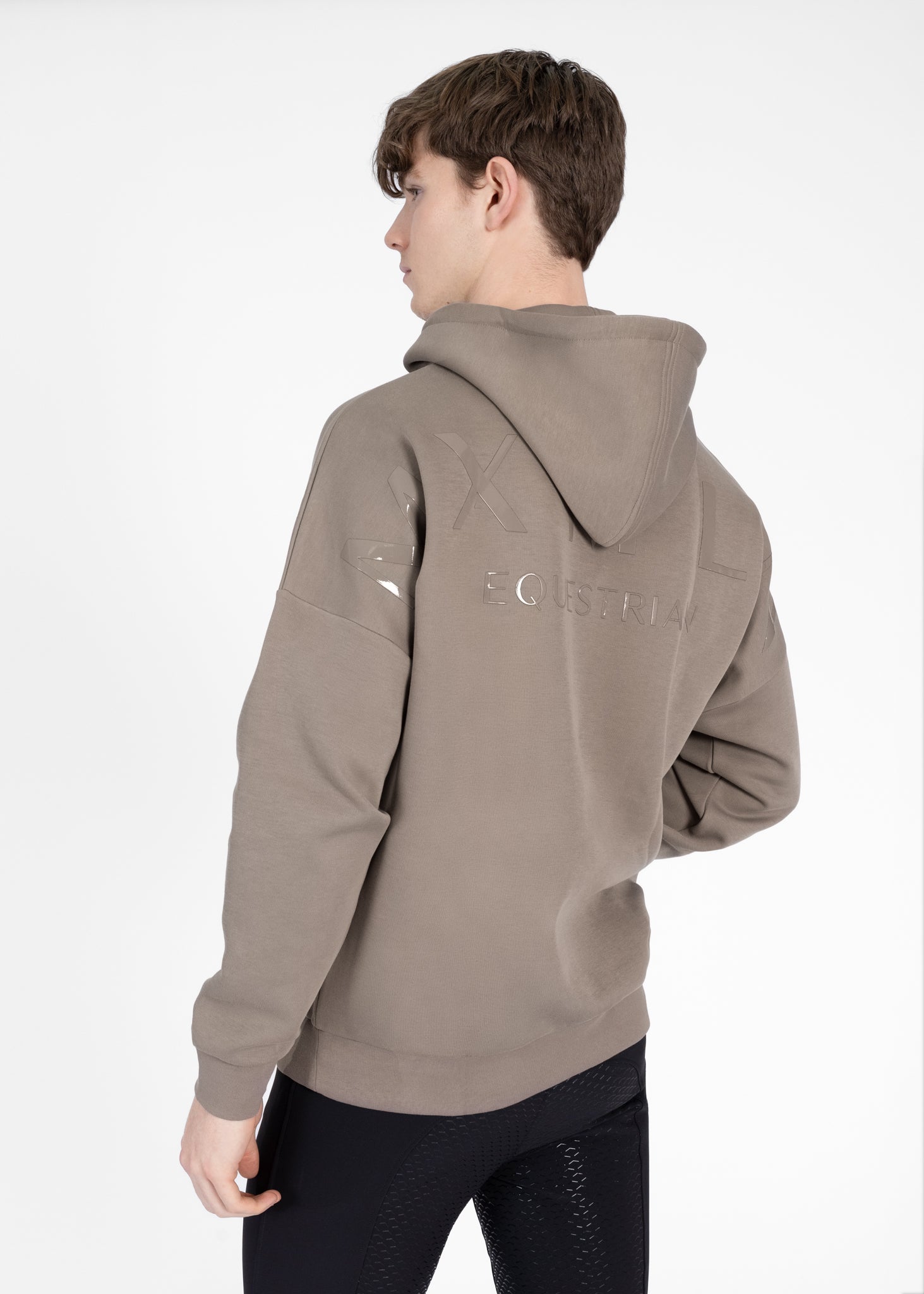 Men Icon Oversized Hoodie (Taupe) – Maximilian Equestrian