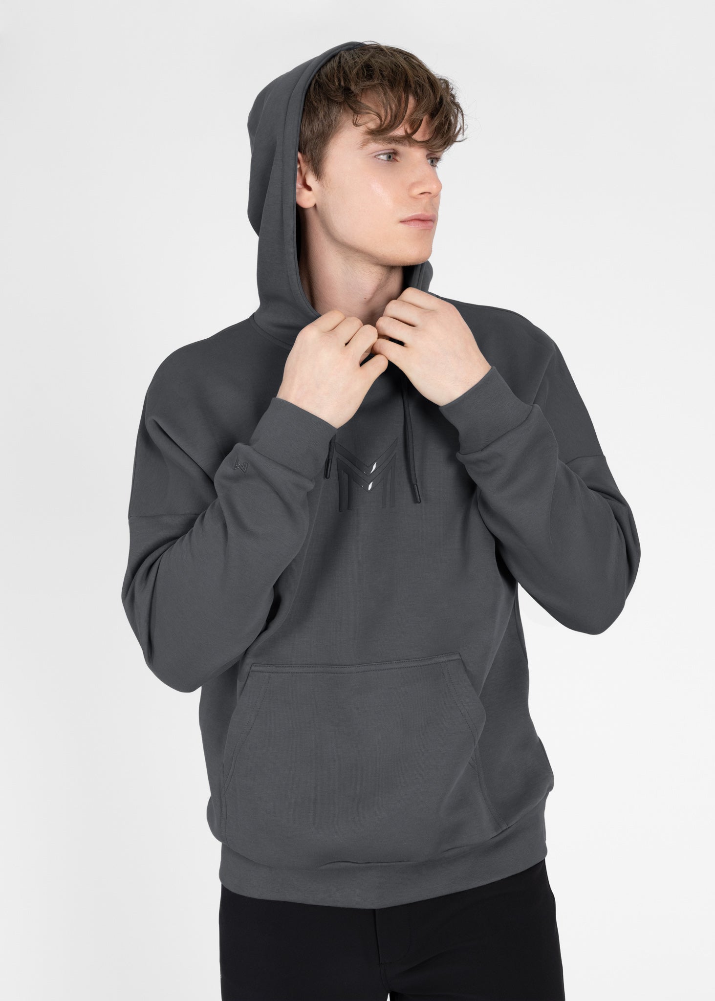Men Icon Oversized Hoodie (Graphite) – Maximilian Equestrian