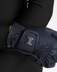 Emblem Riding Gloves (Navy)
