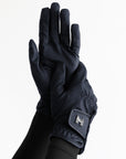 Emblem Riding Gloves (Navy)