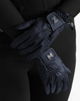 Emblem Riding Gloves (Navy)