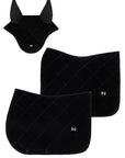 Velvet Jumping Saddle Pad (Black)