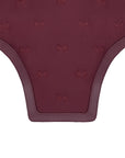 Stamp Ear Bonnet (Burgundy)