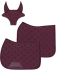 Stamp Jumping Saddle Pad (Burgundy)