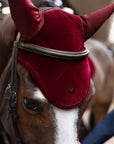 Velvet Ear Bonnet (Ruby)
