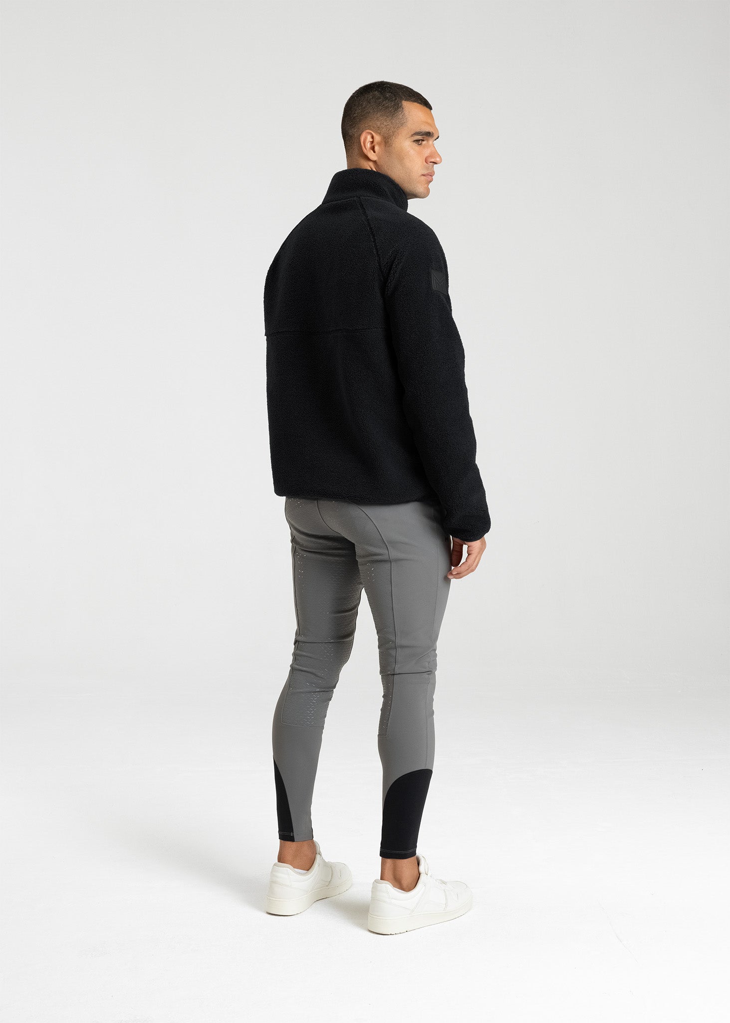 Men Clan Teddy Halfzip (Black)