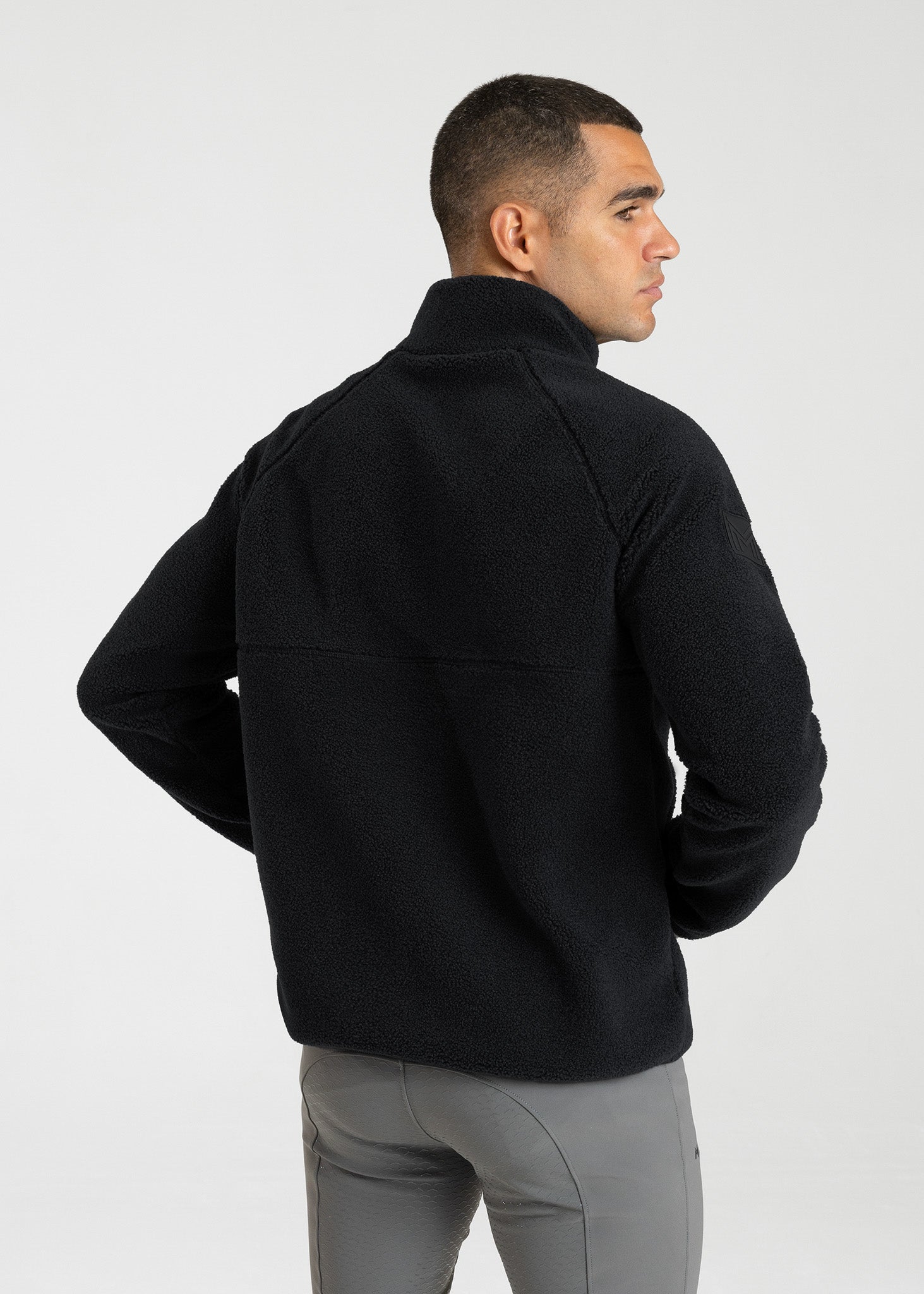 Men Clan Teddy Halfzip (Black)