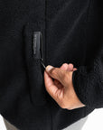 Men Clan Teddy Halfzip (Black)