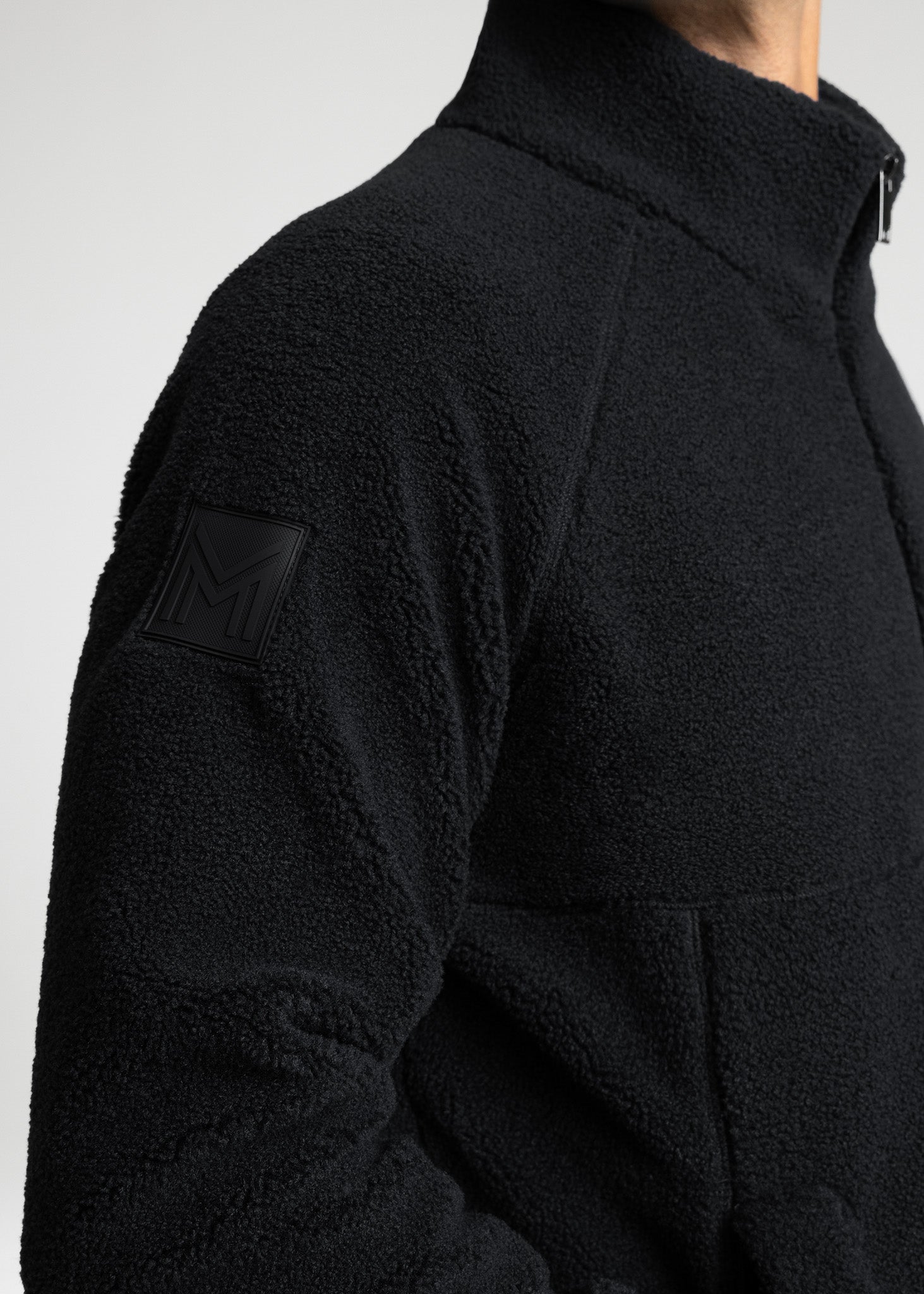Men Clan Teddy Halfzip (Black)