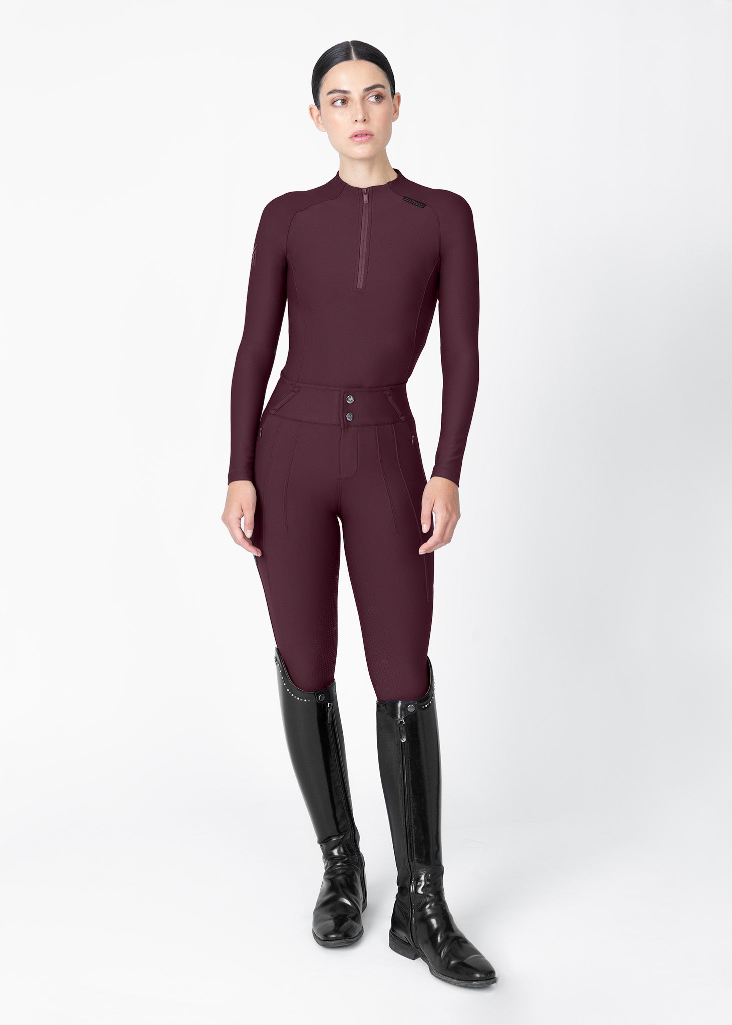 Origin Long Sleeve Base Layer (Burgundy)