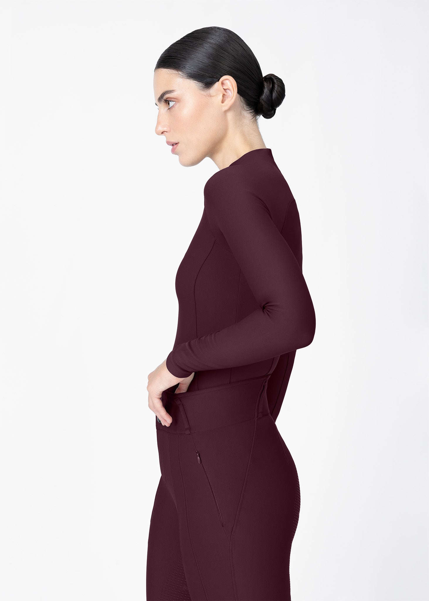 Origin Long Sleeve Base Layer (Burgundy)
