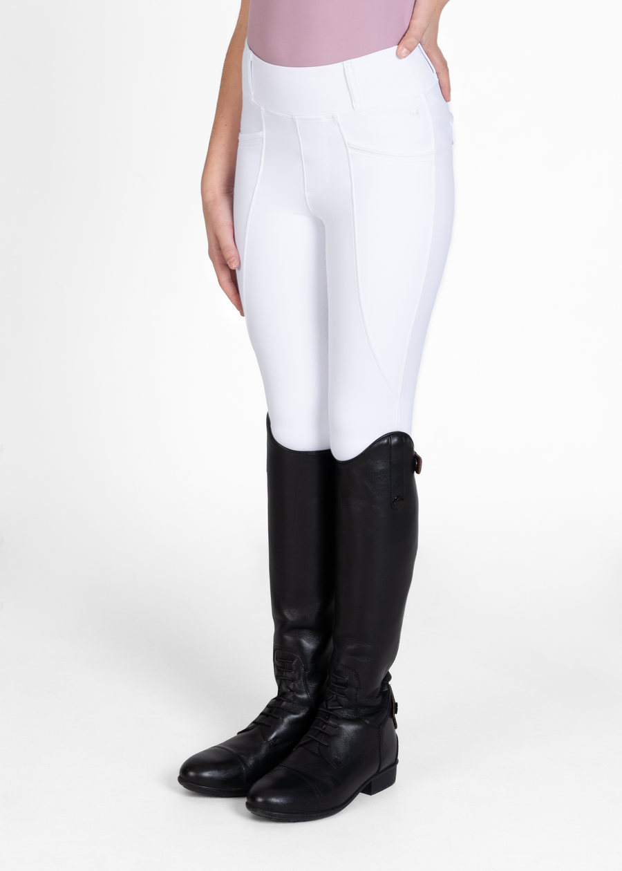 YR Pro Riding Leggings (White)