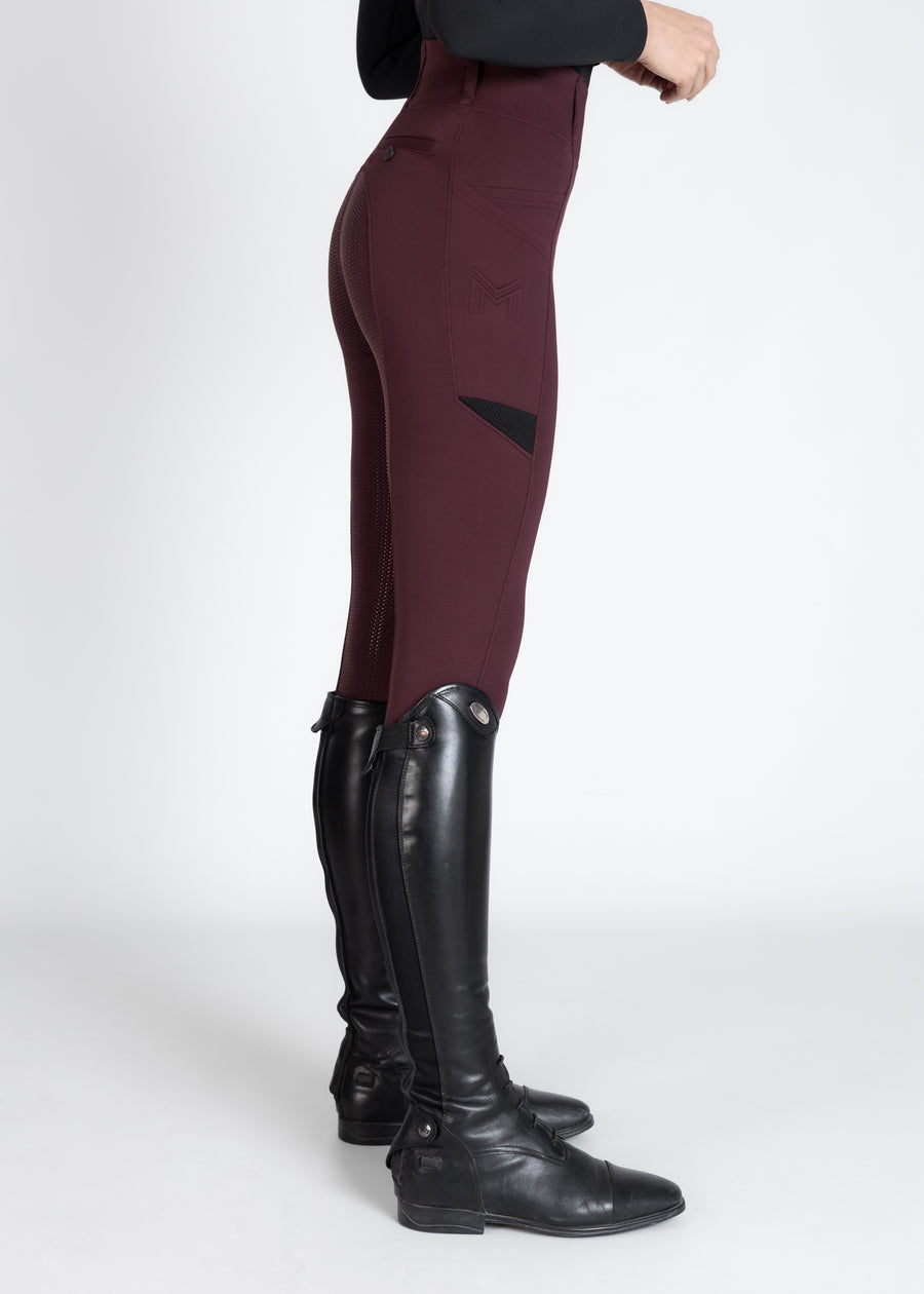 Tech Riding Leggings (Burgundy)